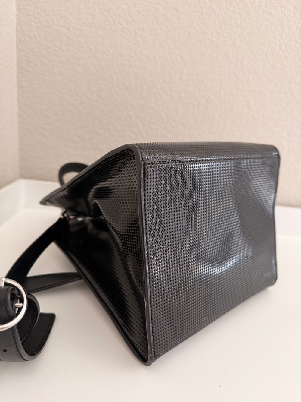 Kenzo Black Embossed Tiger Mini Briefcase Shoulder Bag - Picture 4 of 6